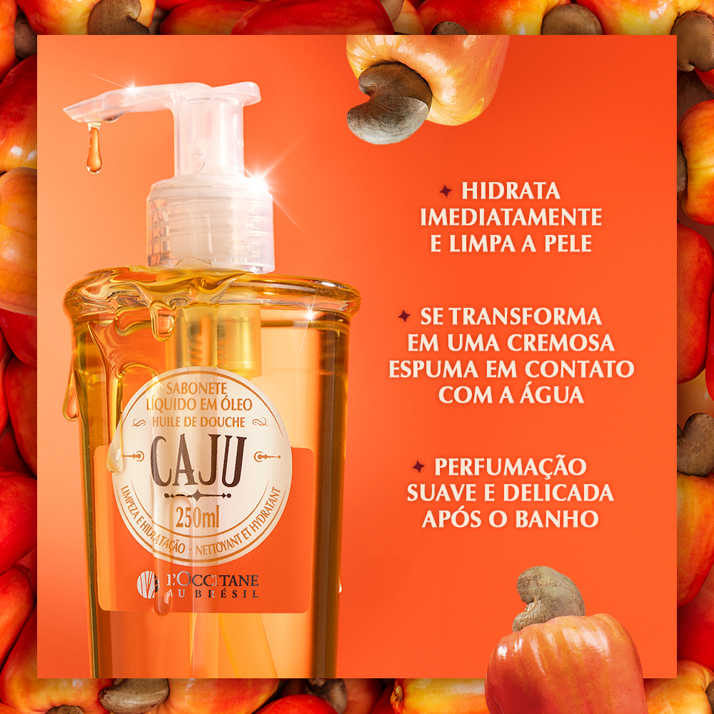 Sabonete L&iacute;quido em &Oacute;leo Caju 250ml, ,  large image number 1